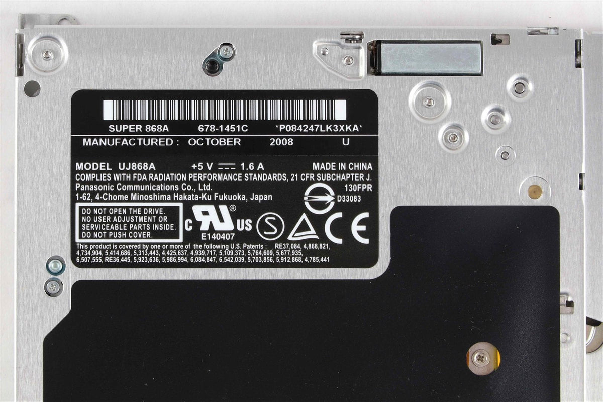 Apple Macbook / Pro MB466LLA Super SATA DVD RW Drive uj868 678-1451