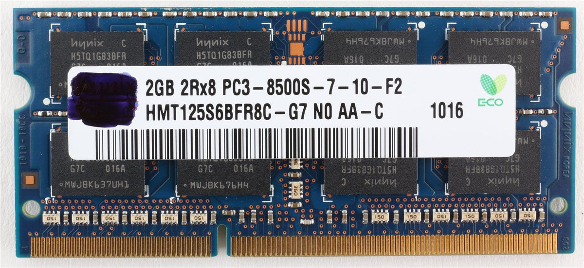 Apple OEM Ram 2GB (1x2GB) DDR3-1066 PC3-8500 soDimm Memory (various brands)