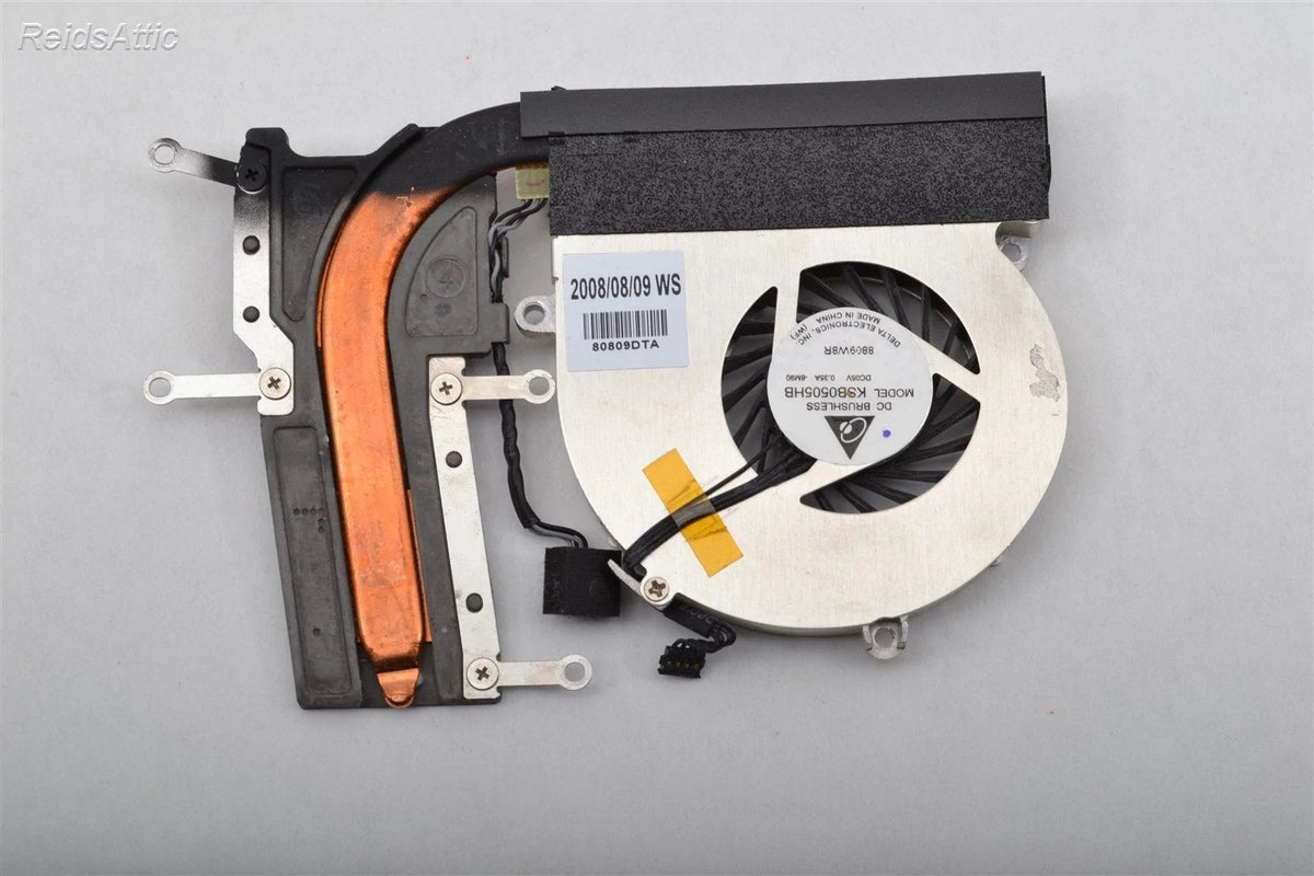 2008 Apple MacBook A1181 MB403LL/A Cooling Fan and Heatsink KSB0505HB