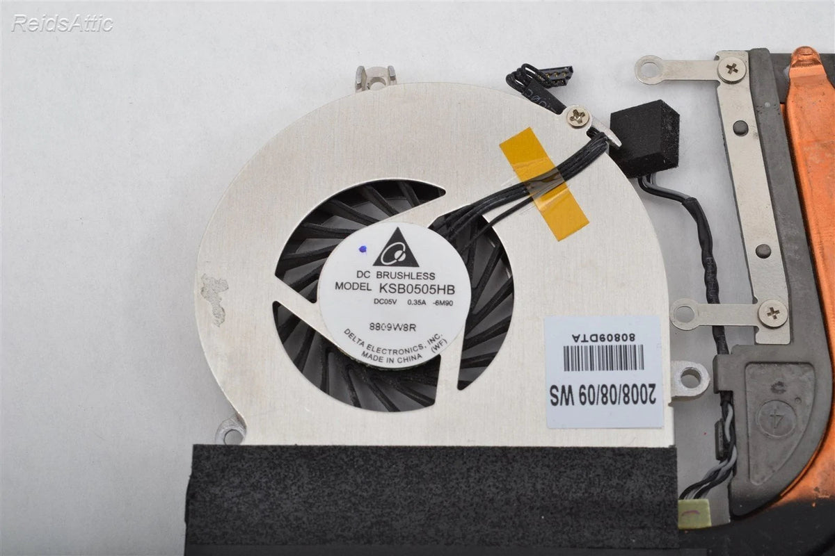 2008 Apple MacBook A1181 MB403LL/A Cooling Fan and Heatsink KSB0505HB