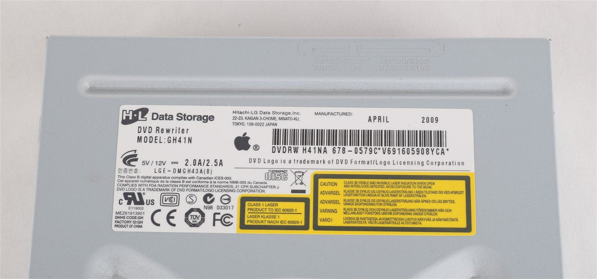 DVDRW Optical Drive 678-0579 GH41N Apple P/N 661-4809 for Mac Pro 4,1