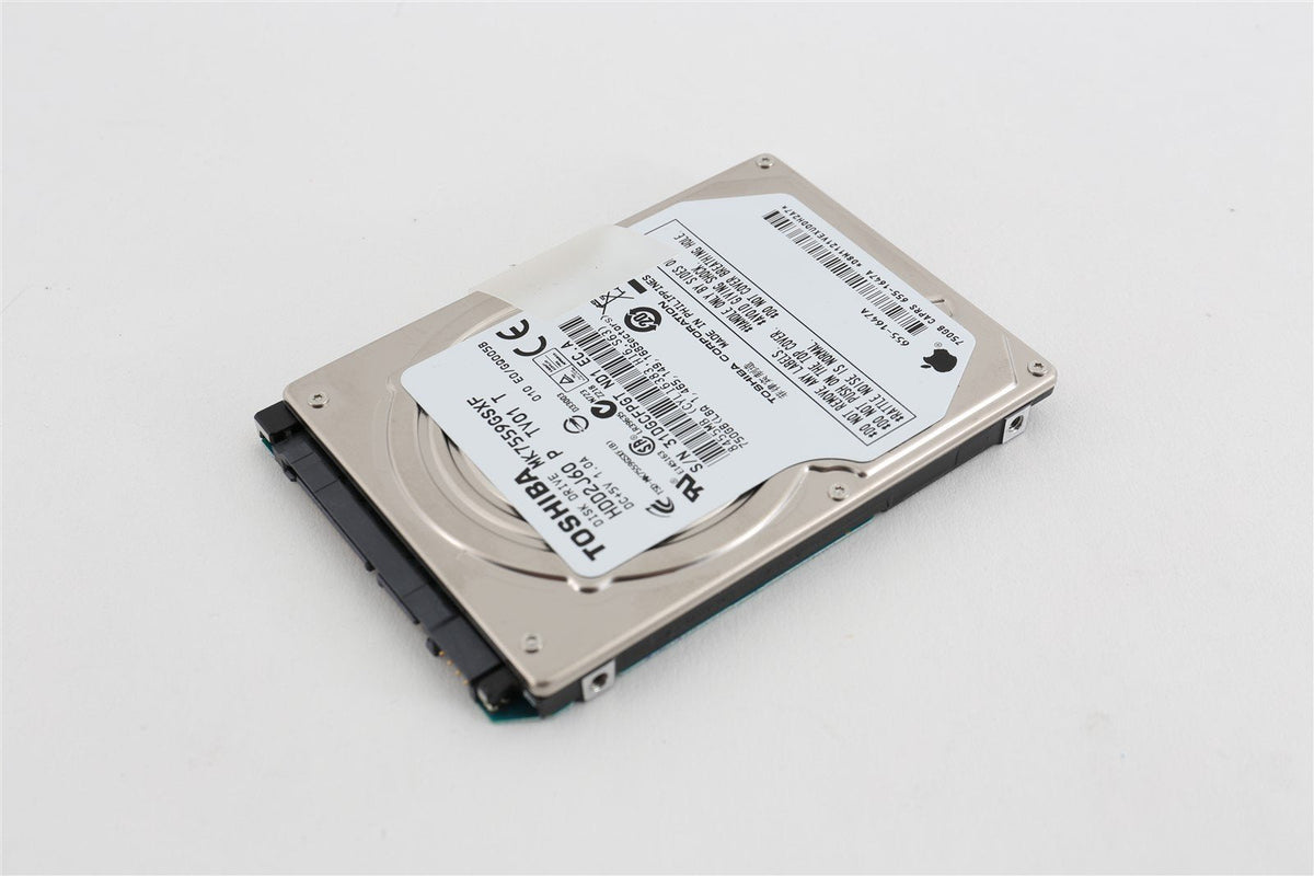 Apple OEM Toshiba 2.5&quot; Hard Drive HDD MK7559GSXF 750GB 655-1647