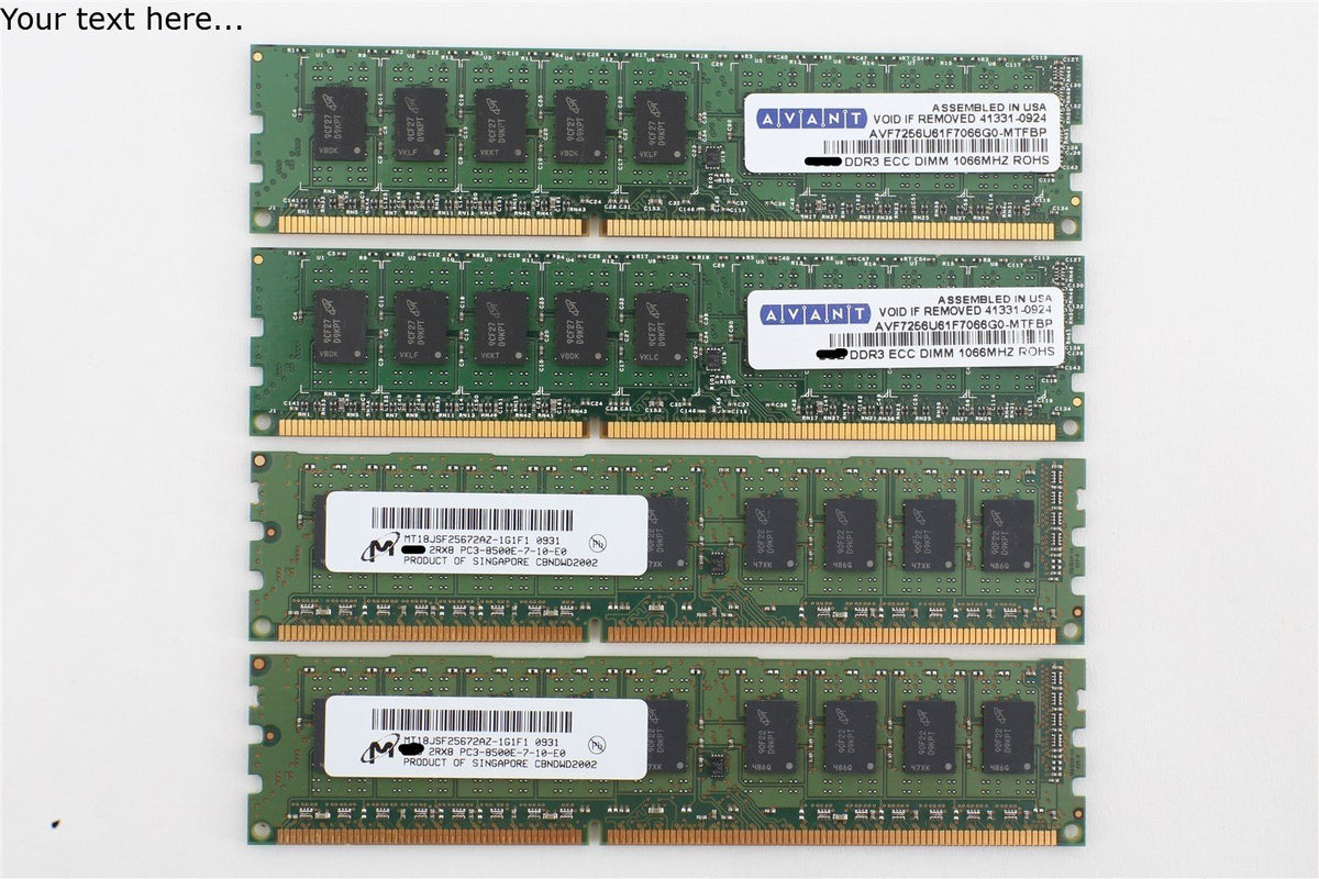 Mac Pro 4,1 Ram 4GB (4 x 1GB) PC3-8500 ECC Various Apple OEM Brand - Server Ram