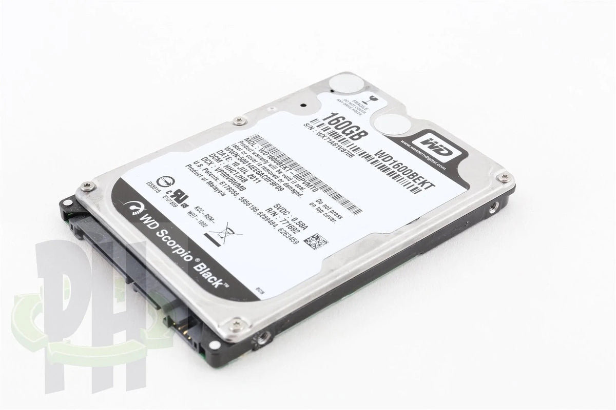 Western Digital WD Scorpio Black 2.5&quot; 160GB 7200 RPM Hard Drive HDD - WD1600BEKT