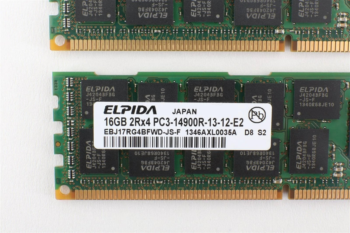 64GB (4 X 16GB) Crucial Memory for Mac Pro 2013 6,1 PC3-14900 DDR3 ECC Reg