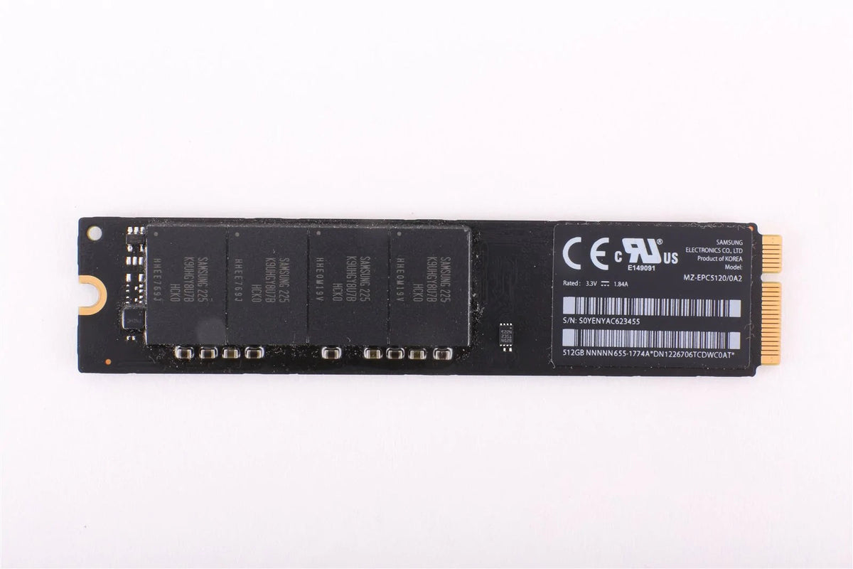 512GB SSD Samsung MZ-EPC5120 FOR APPLE MACBOOK AIR MID 2012 A1466 655-1774