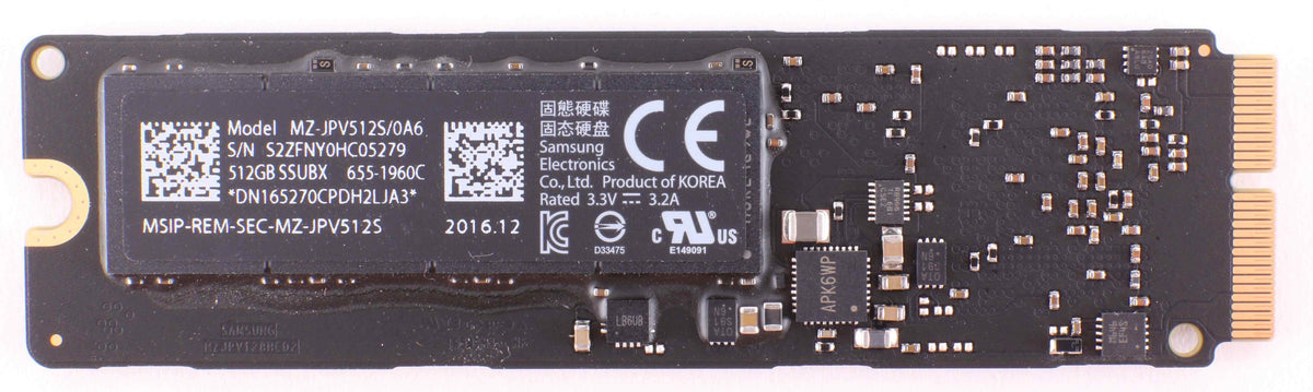 Samsung 512GB PCIe Flash Storage SSD MZ-JPV512S for iMac Late 2015 A1419