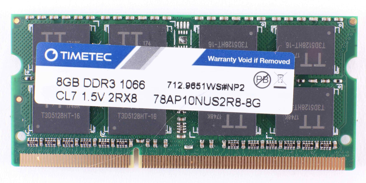 Apple Compatible Ram 8GB (1x8GB) DDR3-1066 PC3-8500 soDimm Memory various brands