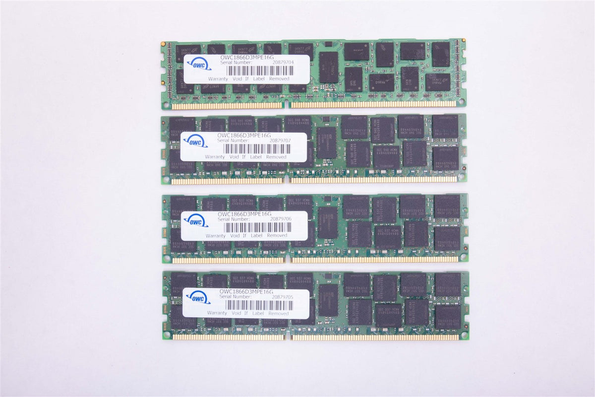 OWC Ram for Apple Mac Pro 6,1 Ram 64GB (4 x 16GB) PC3-14900 ECC