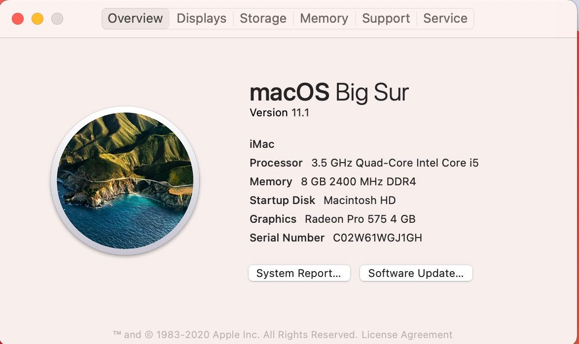 Retina 5K iMac 27&quot; A1419 Mid 2017 Logic Board W/4GB AMD Radeon Pro 575 *NO CPU*