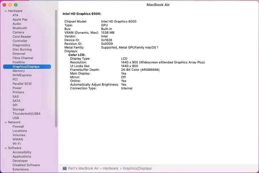 13&quot; MacBook Air 2017 A1466 - Logic Board - 1.8GHz Core i5-5350U 8GB RAM