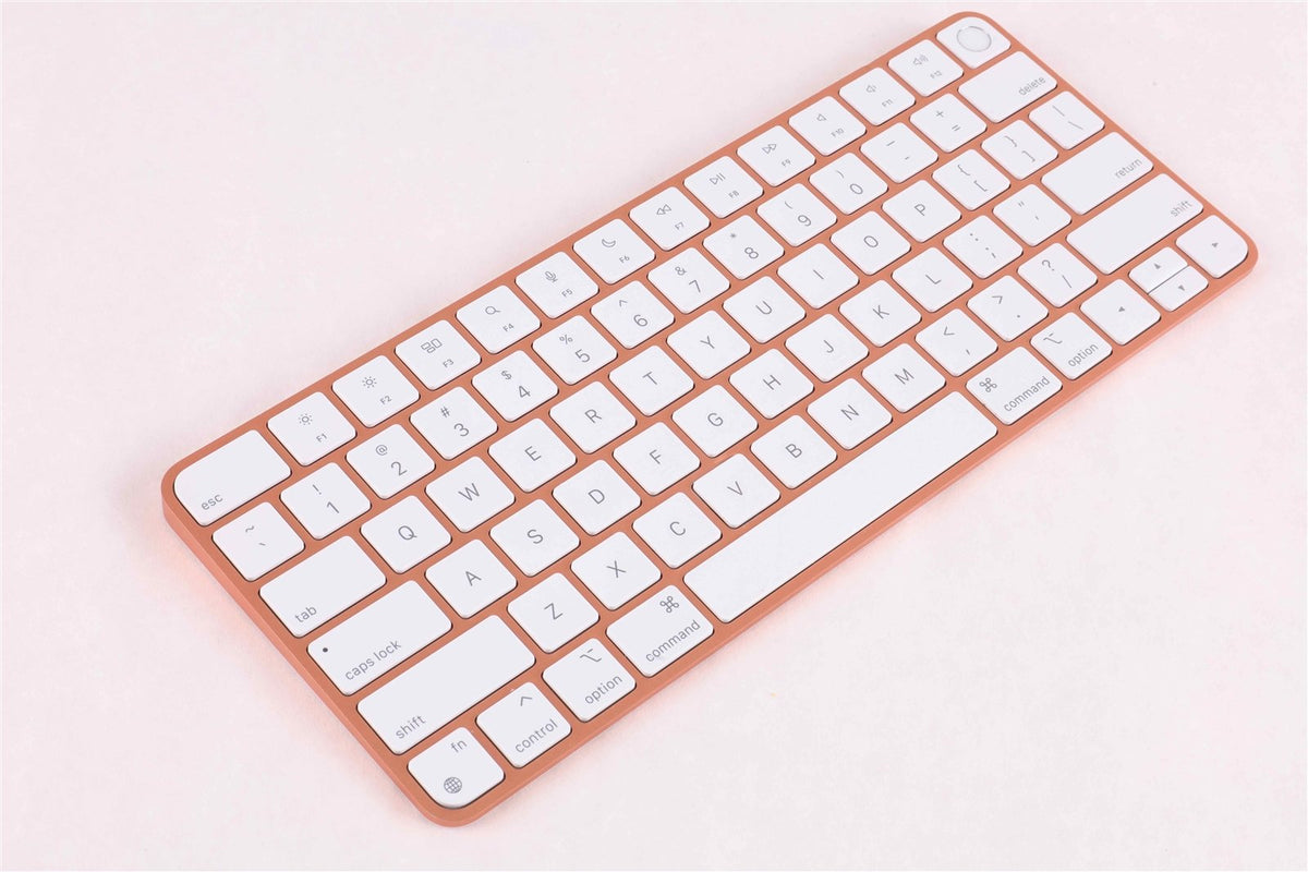 Orange Apple Magic Keyboard W/Touch ID || Compact Layout No 10 Key || A2449