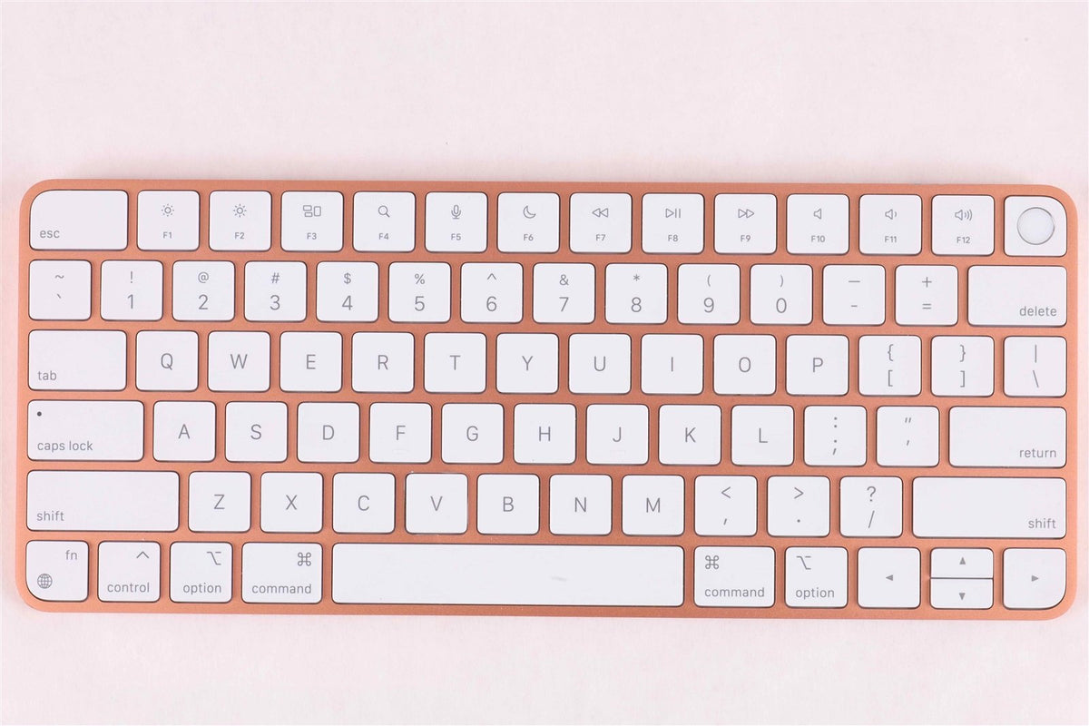 Orange Apple Magic Keyboard W/Touch ID || Compact Layout No 10 Key || A2449