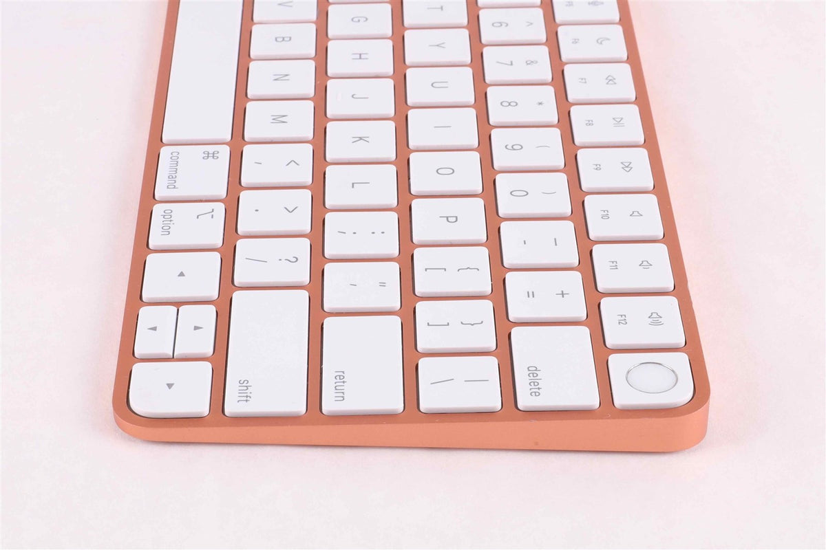 Orange Apple Magic Keyboard W/Touch ID || Compact Layout No 10 Key || A2449