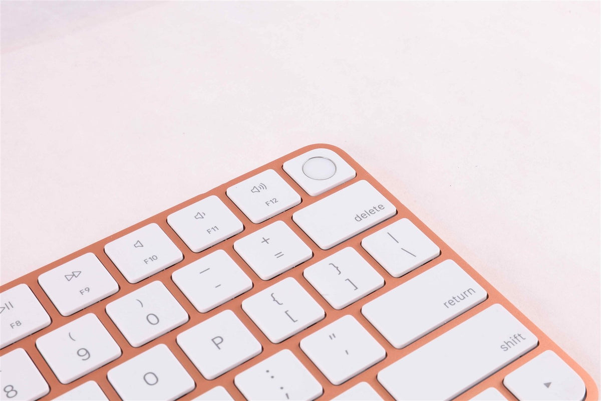 Orange Apple Magic Keyboard W/Touch ID || Compact Layout No 10 Key || A2449