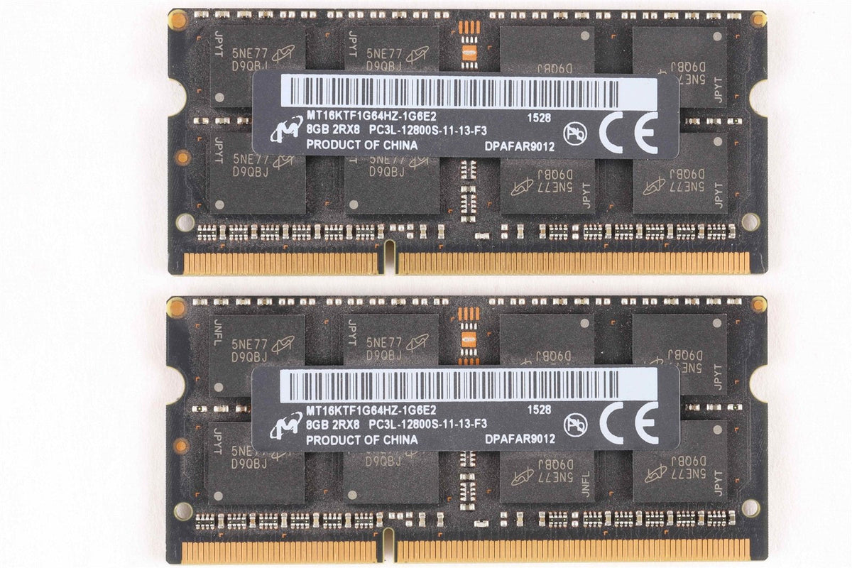 Apple OEM Ram Micron 16GB (2x8GB) DDR3-1600 PC3-12800s soDimm Memory