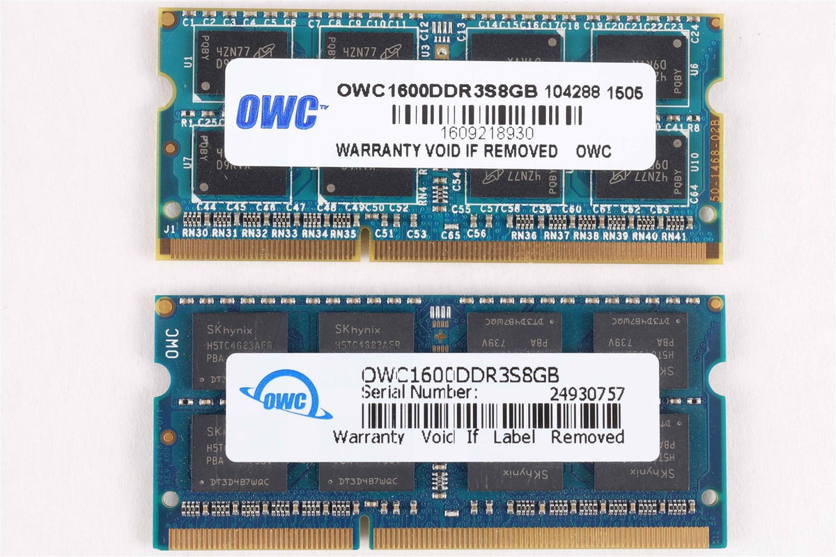 Apple Compatible Ram OWC 16GB (2x8GB) DDR3-1600 PC3-12800S soDimm Memory