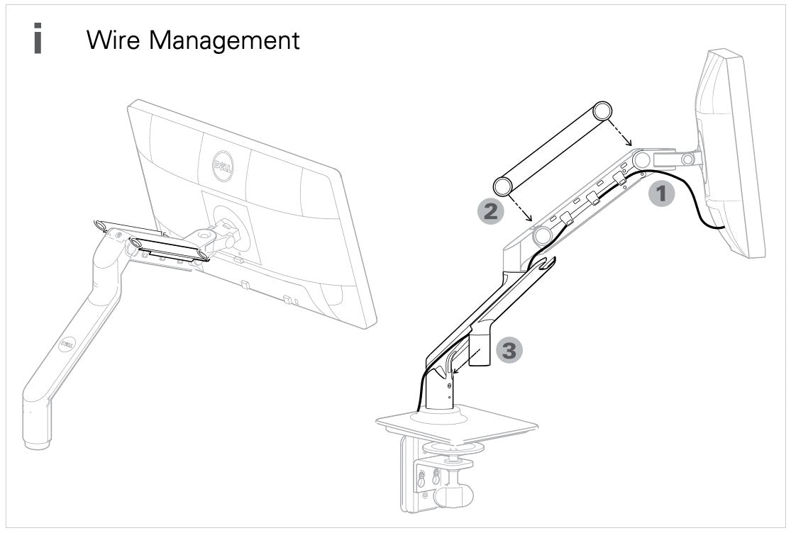 Genuine Dell MSA14 Single Monitor Arm || Stand || Desk Mount || CPJM2