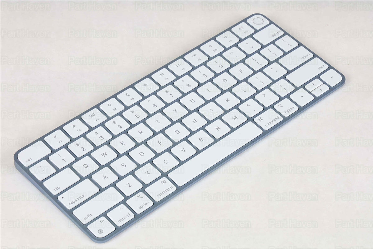 Apple Desk Set in Blue || Magic Keyboard W/Touch ID, Magic Mouse &amp; Braided Cable