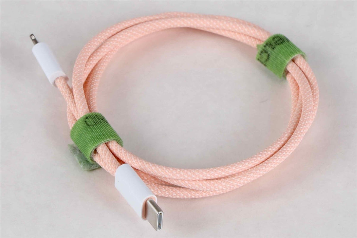 Genuine Apple USB-C to Lightning Orange Braided Cable || Length 1M