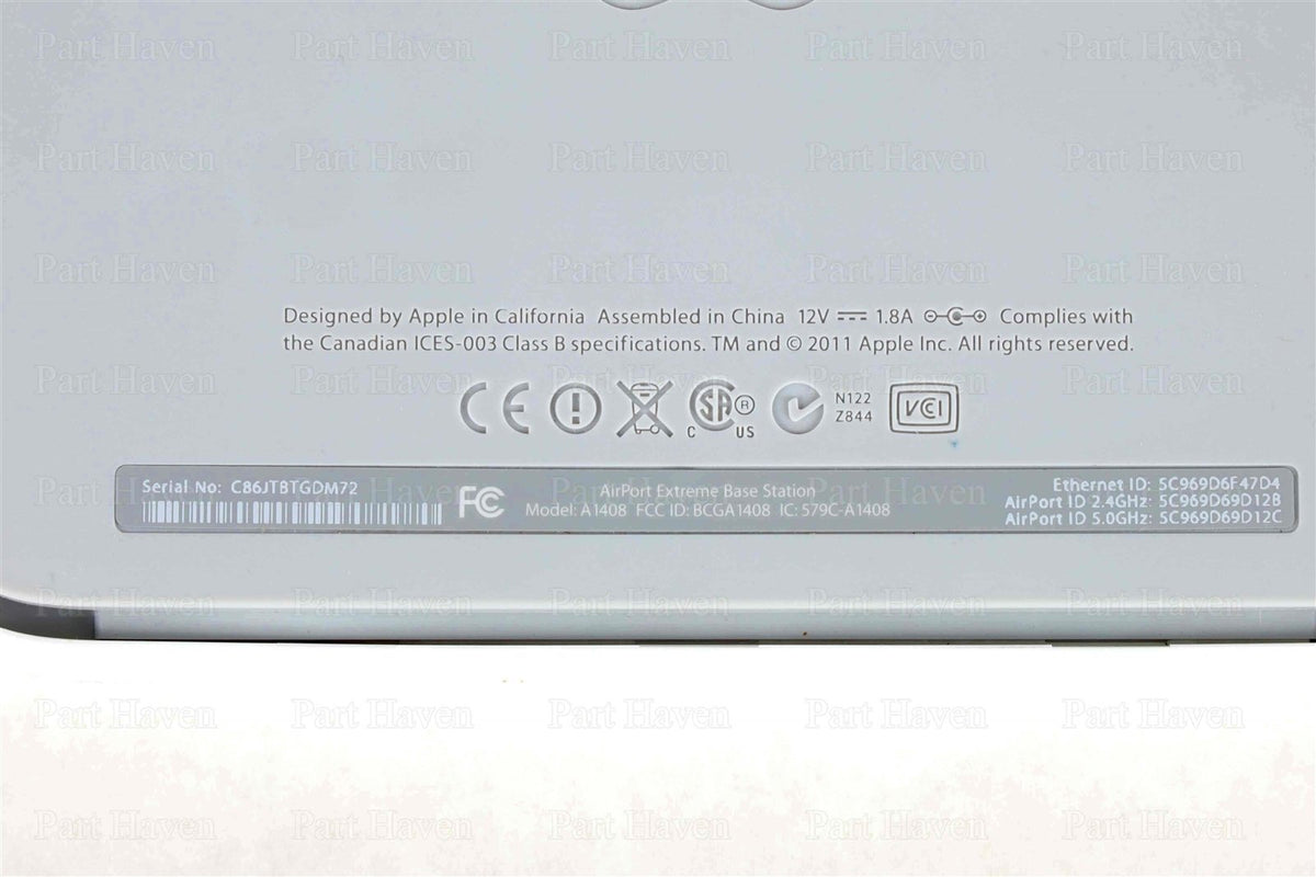 Apple Airport Extreme Wireless Router || A1408 || 5th Generation || 802.11n