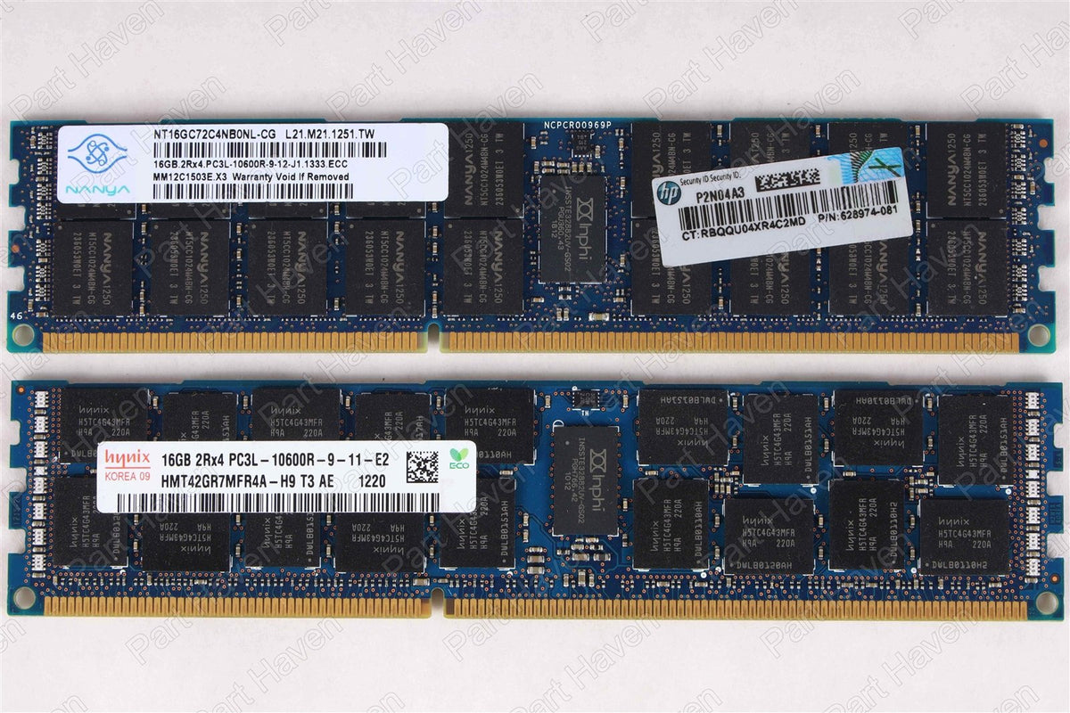 Various brands pulled from Apple Mac Pro 6,1 Ram 32GB (2 x 16GB) PC3-10600R