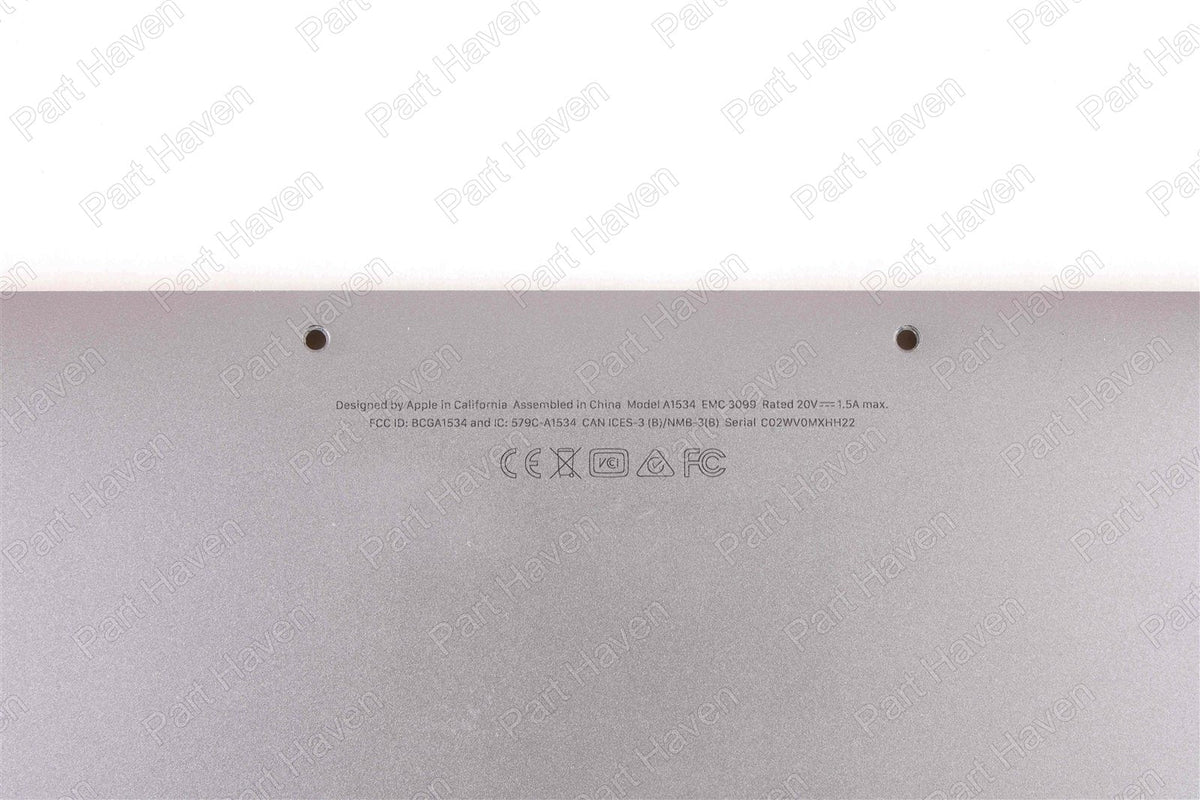 Bottom Case Battery || 12&quot; MacBook Mid 2017 A1534 || 100-200 Cycles|| Space Gray