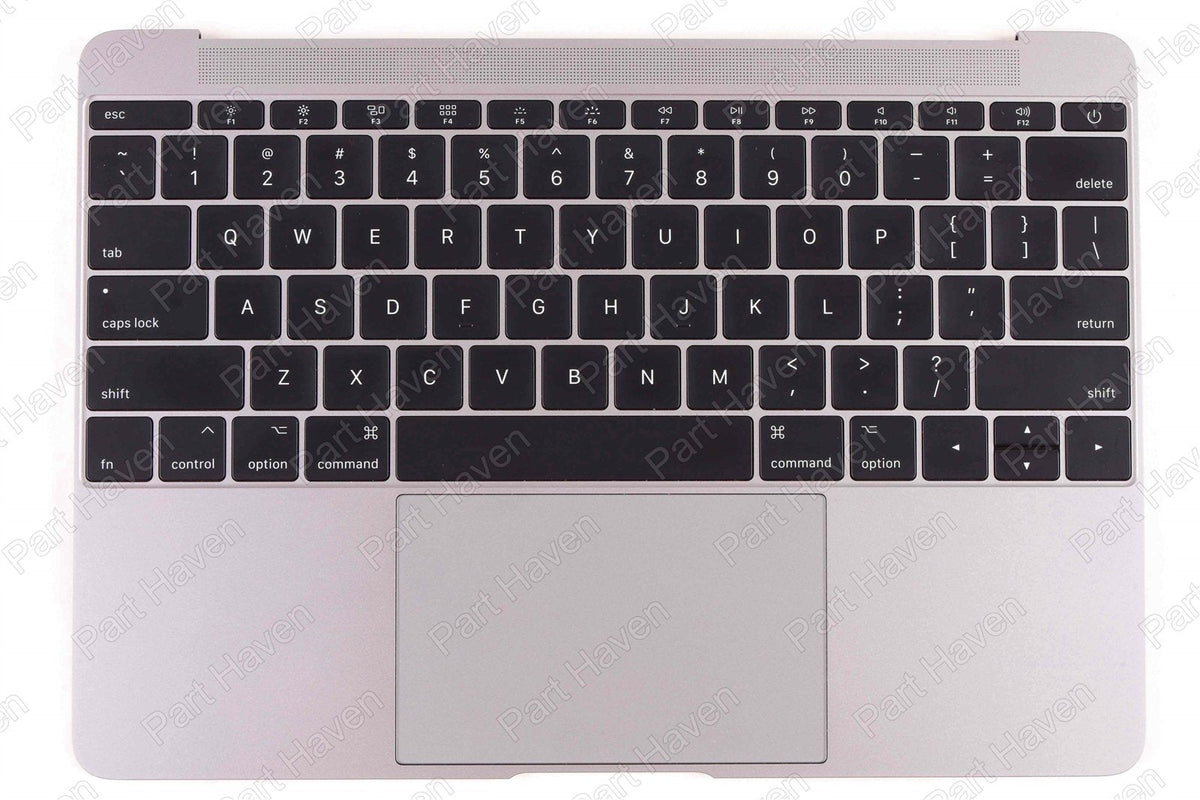 Top Case Keyboard Track Pad || 12&quot; MacBook Mid 2017 A1534 || Space Gray