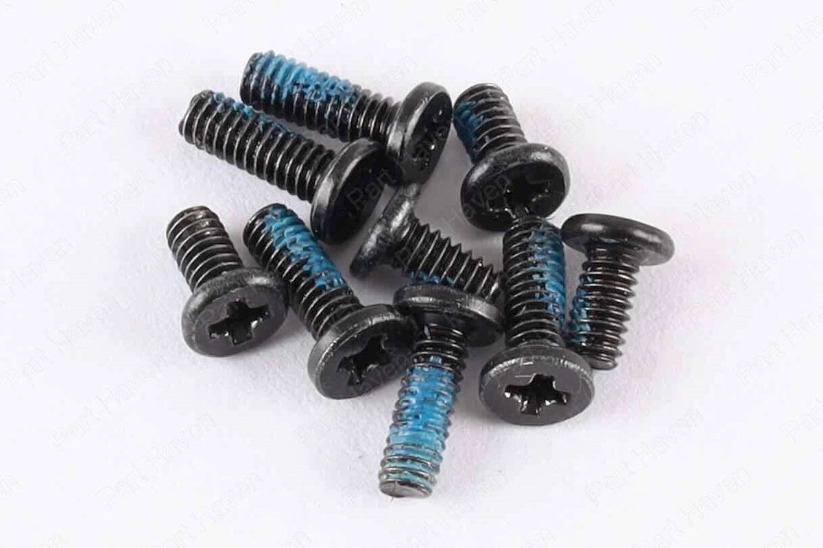 Set of 9 - Bottom Case Screws -15.6&quot; Lenovo IdeaPad 3 15ITL6 - Black