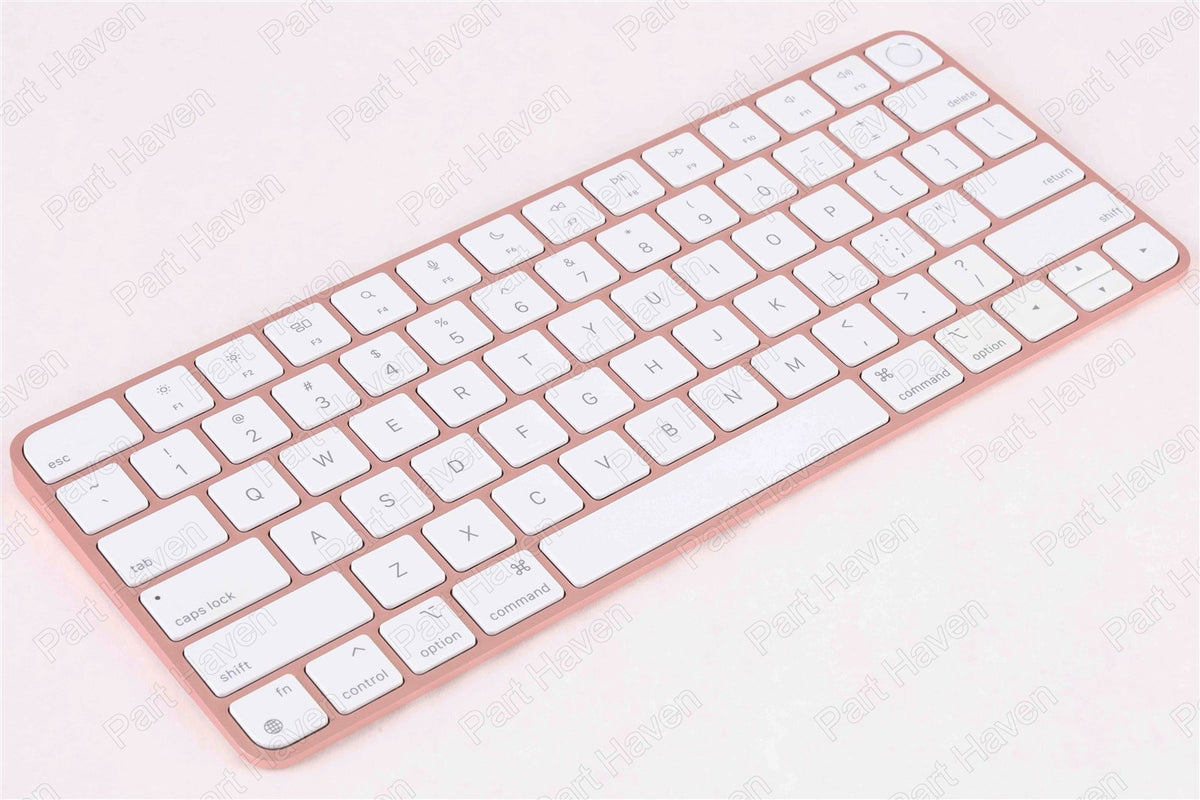 Pink || Apple Magic Keyboard W/Touch ID || Compact Layout No 10 Key || A2449