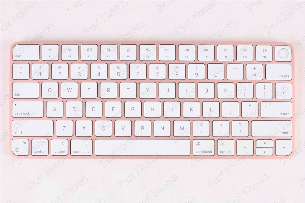 Pink || Apple Magic Keyboard W/Touch ID || Compact Layout No 10 Key || A2449