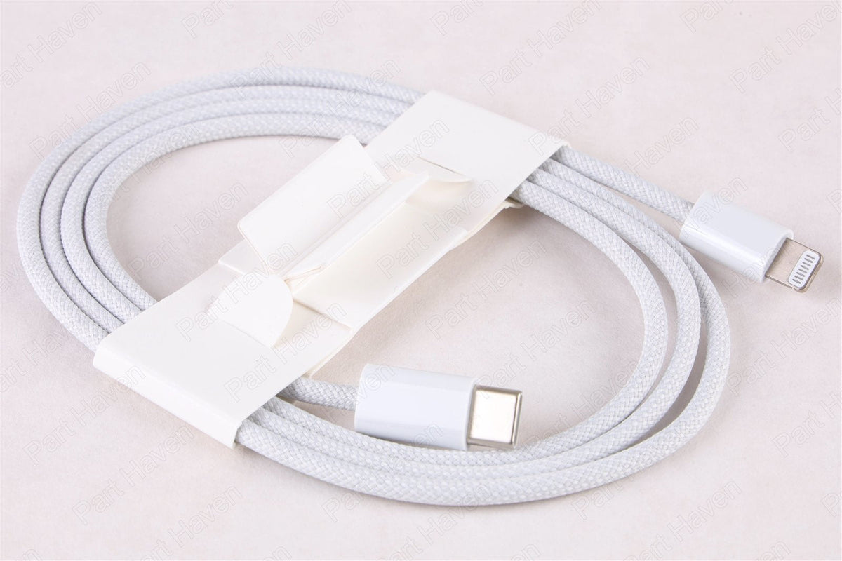 ||New|| Genuine Apple USB-C to Lightning Braided Cable || Length 1M || Silver ||