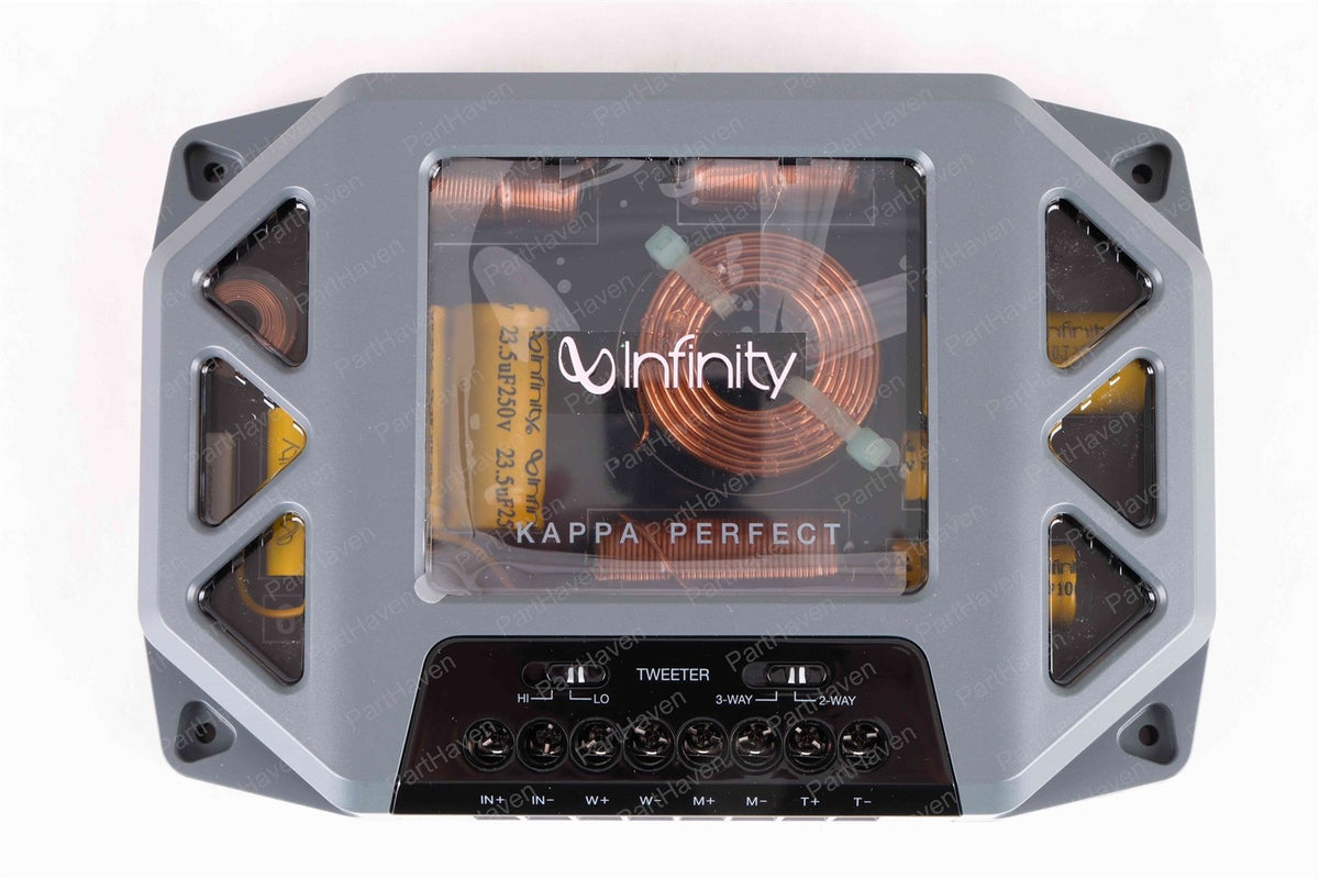 Pair of Infinity Kappa Perfect Crossovers selectable for 2 way or 3 way