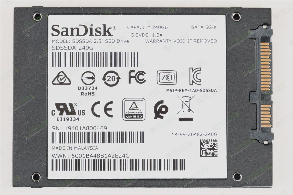 SanDisk Plus || SDSSDA-240 || 240GB || Solid State Drive || 2.5&quot; SATA 3