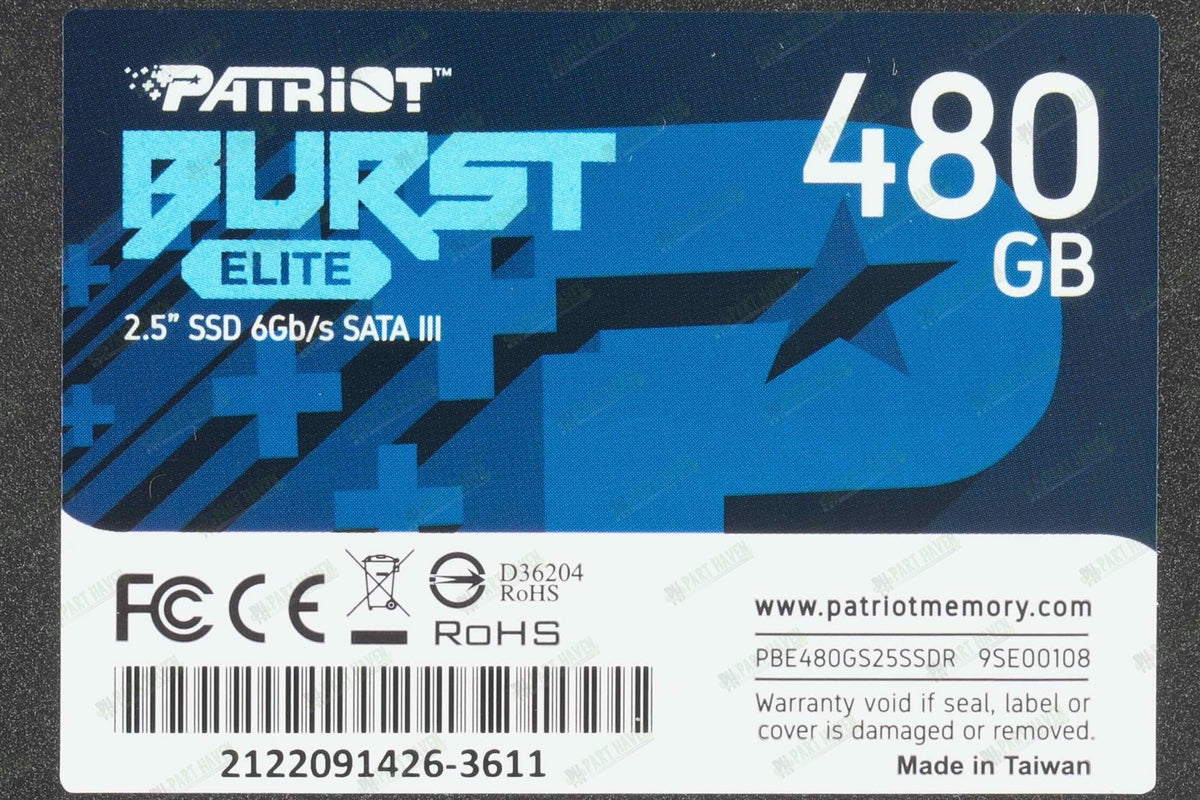 Patriot Burst Elite 480GB 2.5&quot; SATA3 6GB/s SSD Formatted for Mac