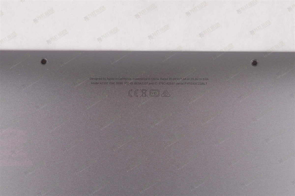 Bottom Case Cover Shell Space Gray - Apple 13&quot; MacBook Air A2237 M1 2020 8-core