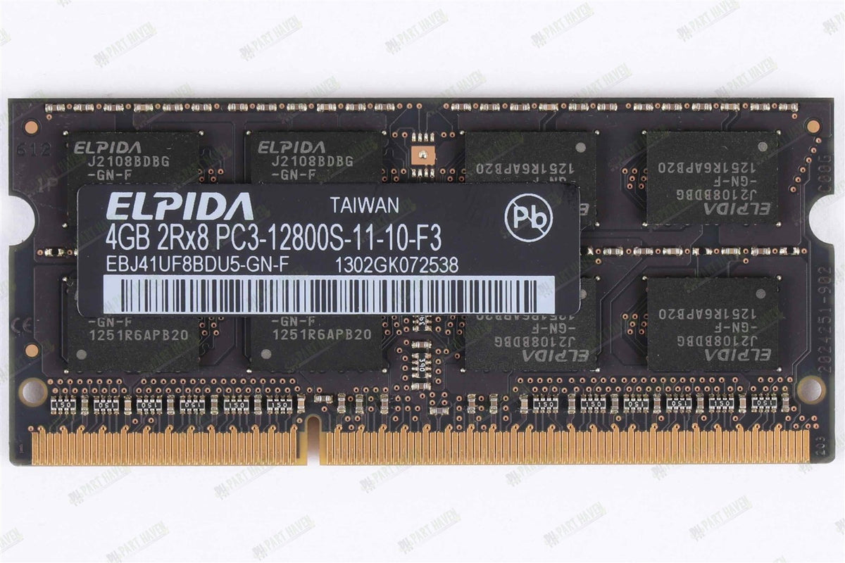 Apple OEM Ram Elpida 8GB (2x4GB) DDR3-1600 PC3-12800 soDimm Memory