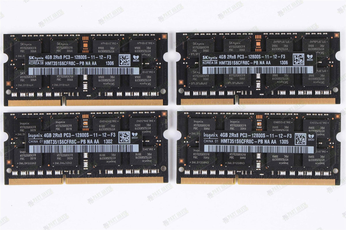 Apple OEM Ram Hynix 16GB (4x4GB) DDR3-1600 PC3-12800 soDimm Memory