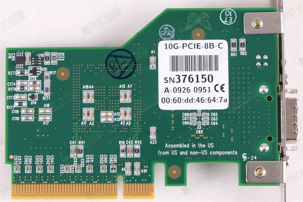 Myricom 10G-PCIE-8B-C || 10Gb/s Network Adapter Card || Apple XServe/Mac Pro