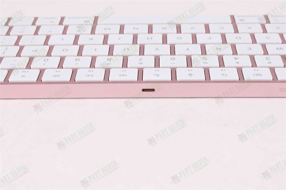 Apple Desk Set in Pink || Magic Keyboard W/Touch ID Magic Mouse &amp; Braided Cable