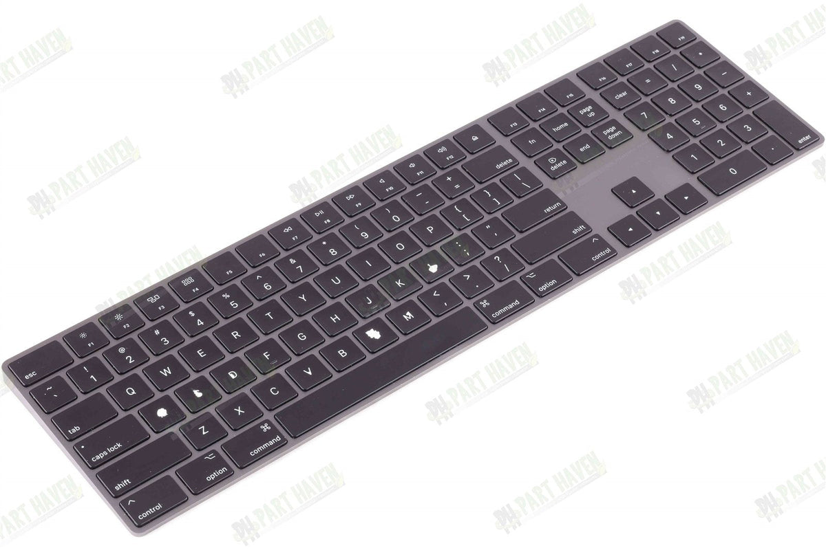 Apple Space Black Magic Keyboard 2 W/ Numeric Keypad || LightingPort || Key Wear