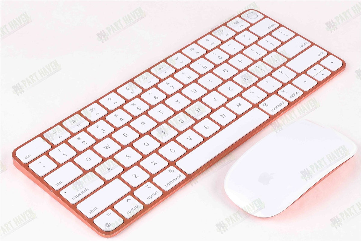 Apple Magic Keyboard 2 W/Touch ID + Magic Mouse Combo - Orange No Lighting Cable