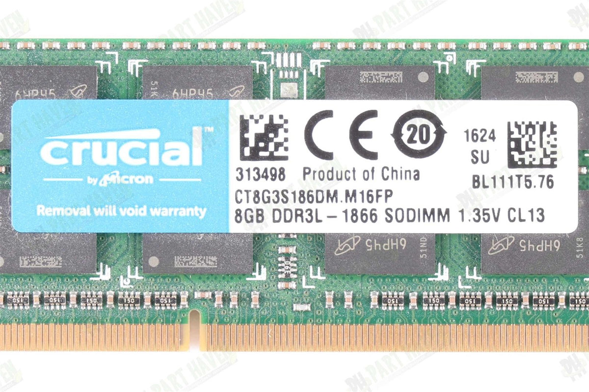 Apple Compatible Crucial Ram 16GB (2x8GB) DDR3L-1866MHz PC3L-14900 Sodimm Memory